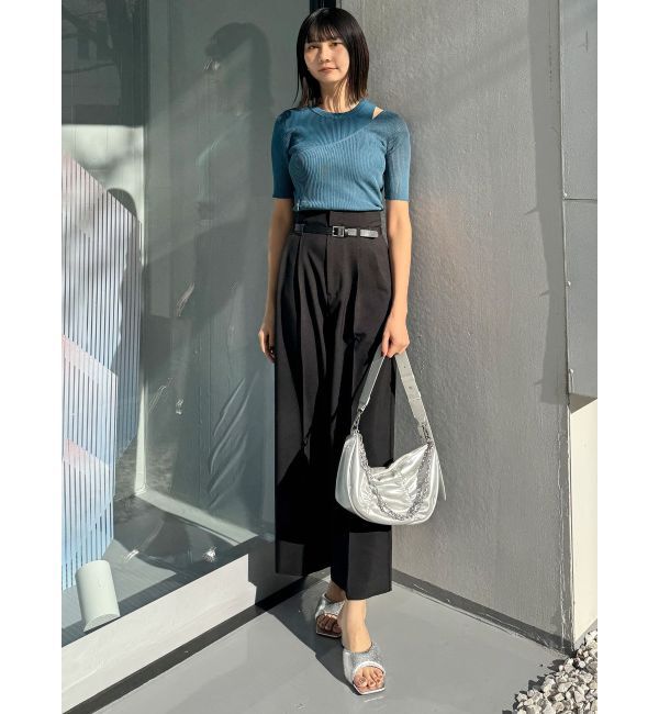 MURUA「シアーレイヤードハーフニット」|ニット・セーター|