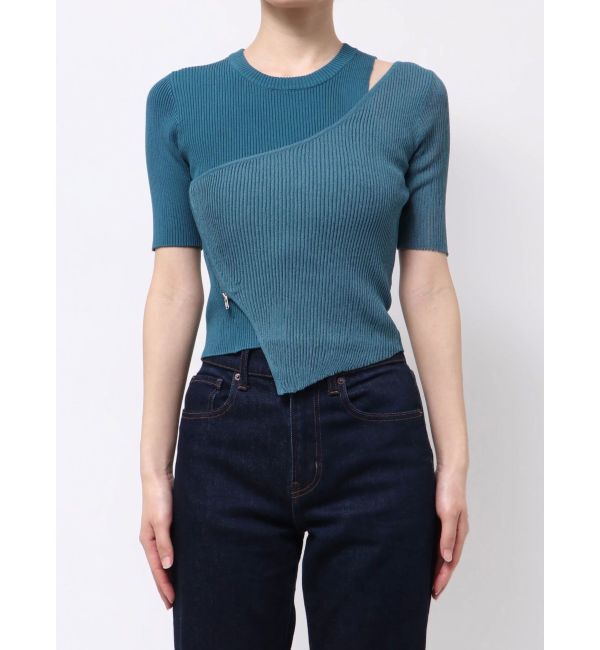 MURUA「シアーレイヤードハーフニット」|ニット・セーター|