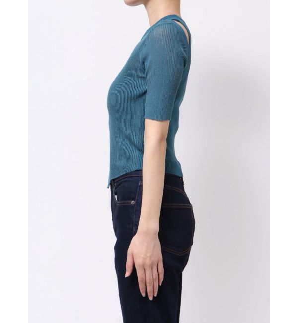 MURUA「シアーレイヤードハーフニット」|ニット・セーター|