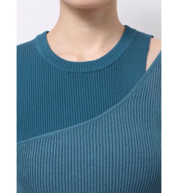 MURUA「シアーレイヤードハーフニット」|ニット・セーター|