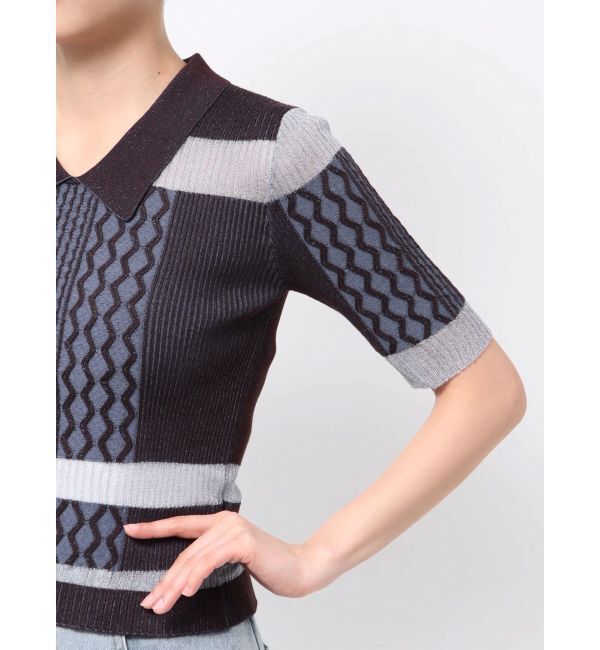 MURUA「シアーケーブルハーフニット」|ニット・セーター|