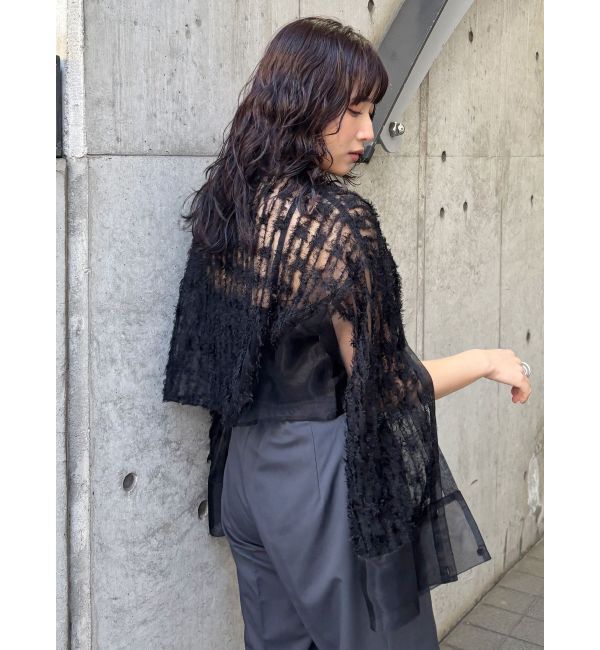 MURUA「レースクロップド2WAYシアーシャツ」|シャツ・ブラウス|