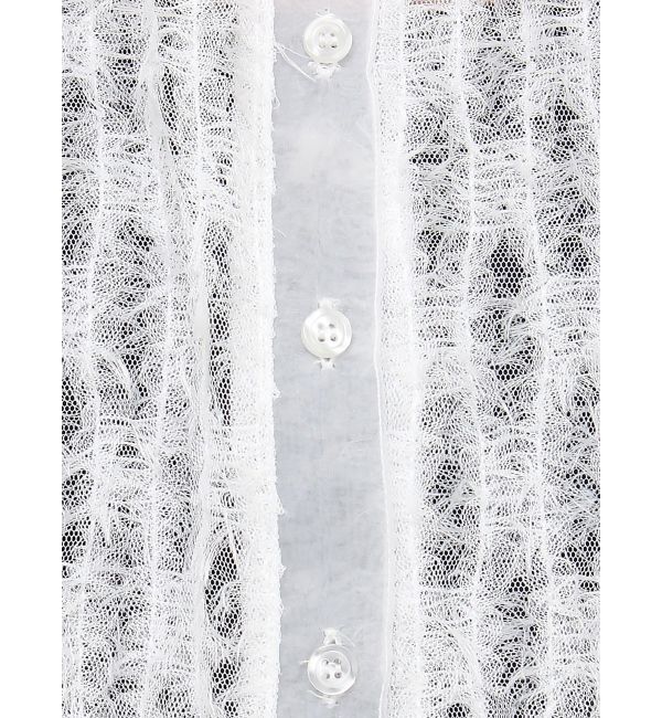 MURUA「レースクロップド2WAYシアーシャツ」|シャツ・ブラウス|