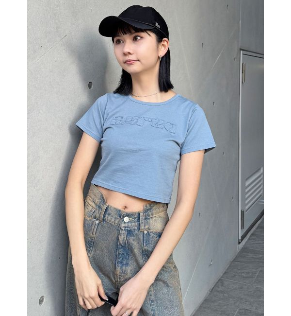 MURUA「パッチステッチクロップドT」|Tシャツ・カットソー|