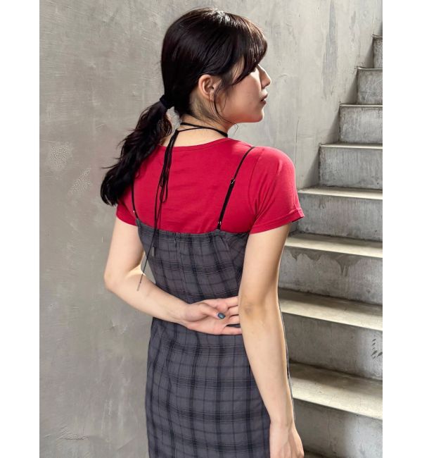 MURUA「パッチステッチクロップドT」|Tシャツ・カットソー|