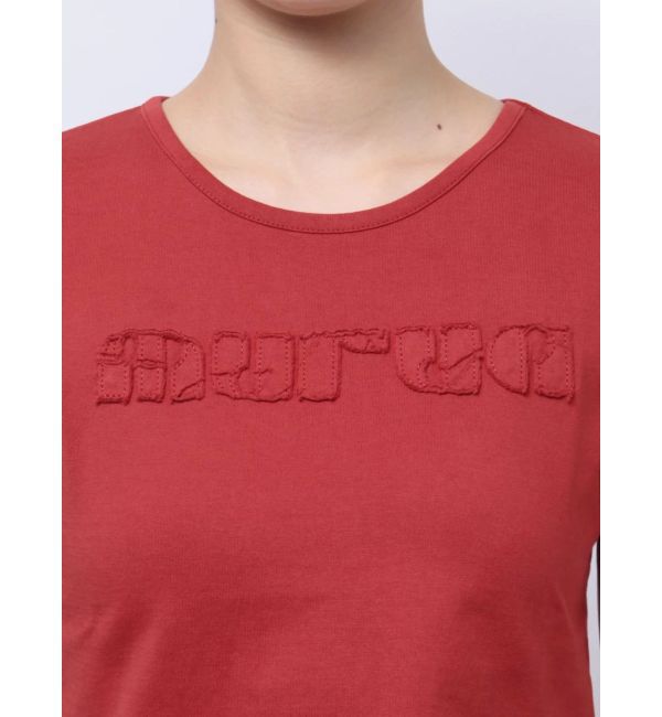 MURUA「パッチステッチクロップドT」|Tシャツ・カットソー|