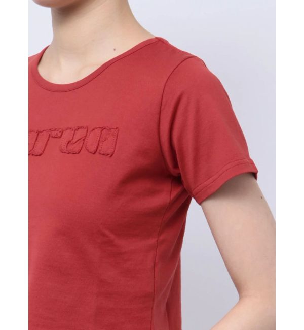 MURUA「パッチステッチクロップドT」|Tシャツ・カットソー|