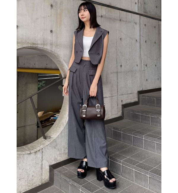 MURUA「パイピングポケットセンタープレスパンツ」|その他|