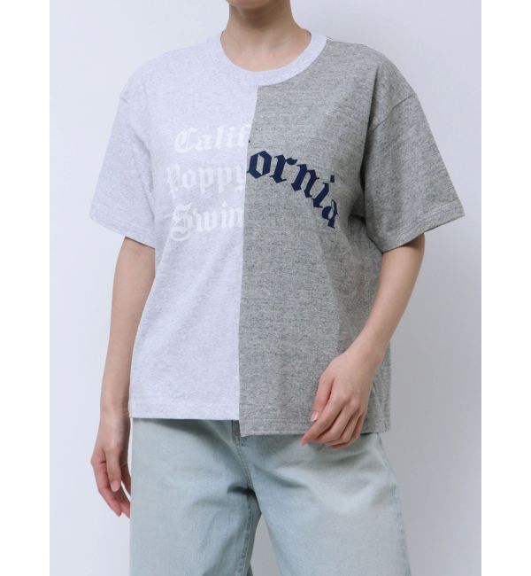 Ungrid「RUSSELL別注 リメイクロゴTee」|Tシャツ・カットソー|ライトグレー