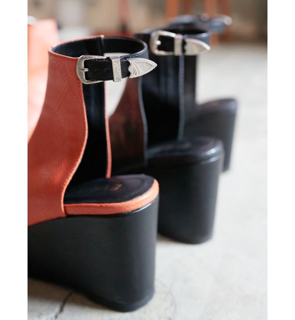 EVRIS「バックルデザインプラットフォームサンダル」|サンダル|