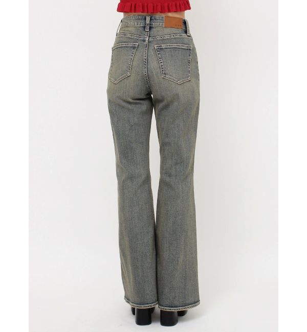 EVRIS「Embroideryフレアデニムパンツ」|デニム|