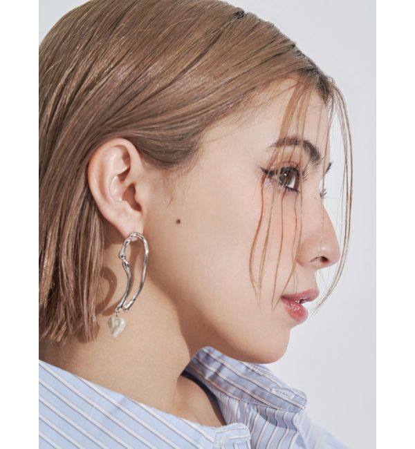 EVRIS「PEARL HEART MOTIFピアス」|ピアス|