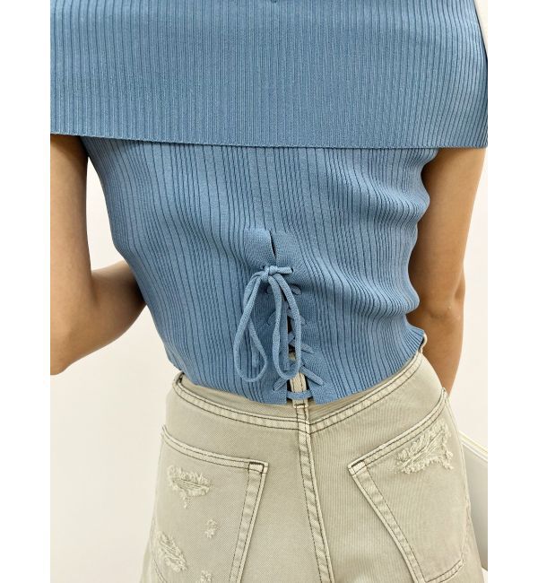 EVRIS「オフショルリブニットトップス」|ニット・セーター|