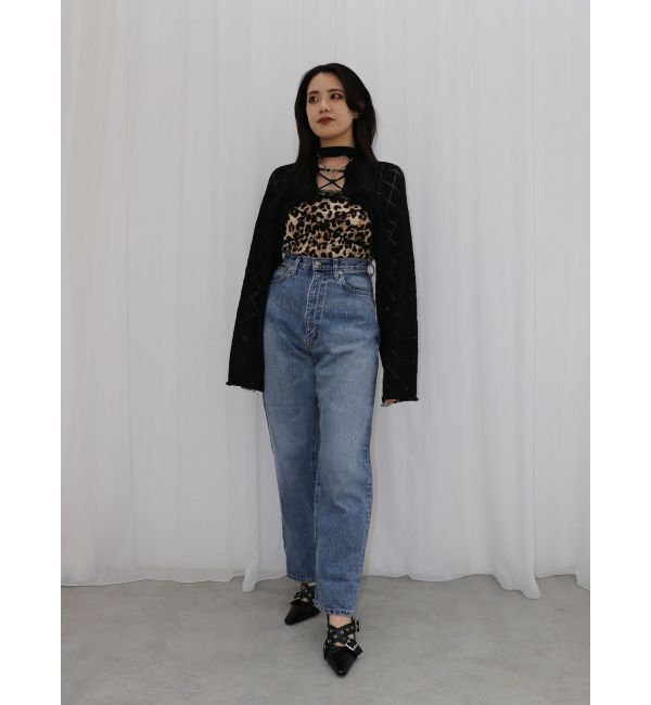 jouetie「2wayレースアップクロップドニット」|ニット・セーター|