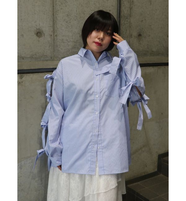jouetie「リボンスリーブBIGシャツ」|シャツ・ブラウス|