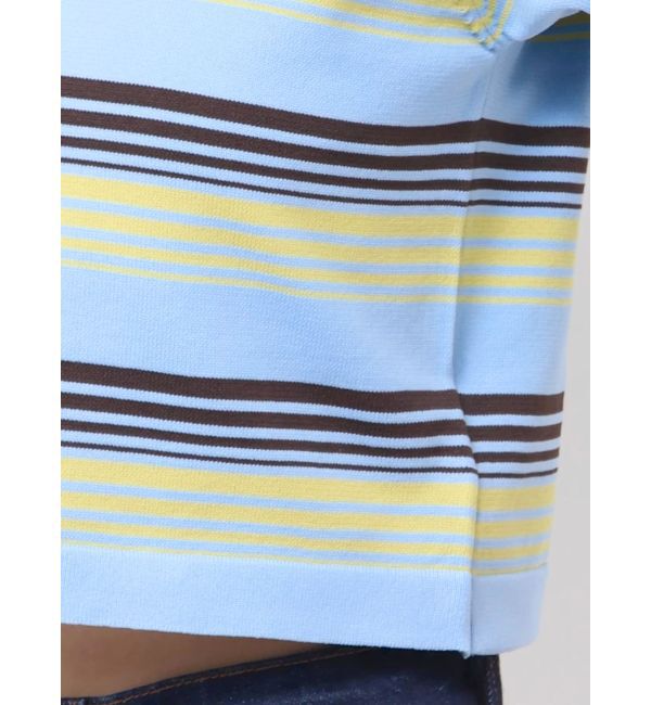 jouetie「マルチボーダーポロニット」|ニット・セーター|