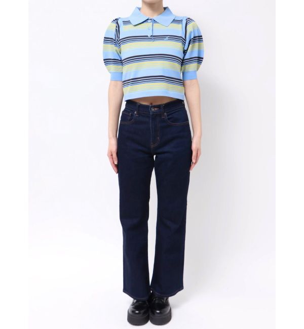 jouetie「マルチボーダーポロニット」|ニット・セーター|