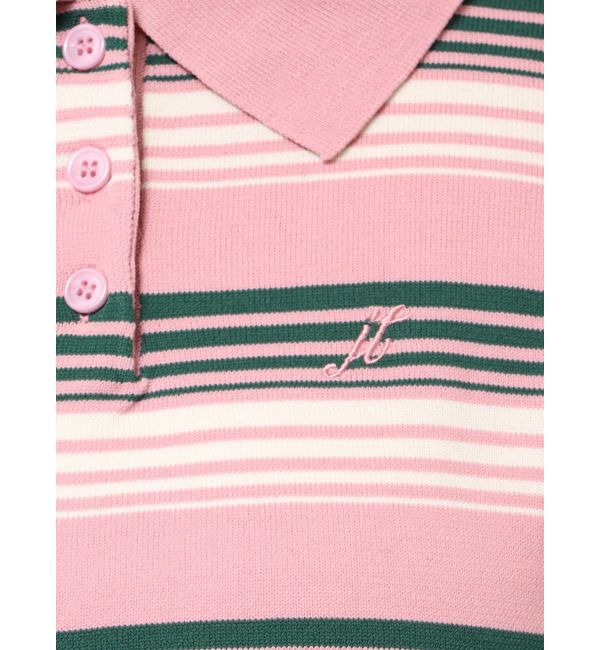 jouetie「マルチボーダーポロニット」|ニット・セーター|