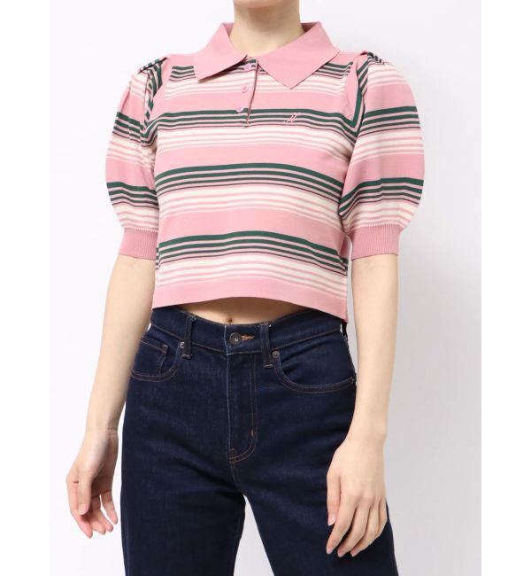 jouetie「マルチボーダーポロニット」|ニット・セーター|