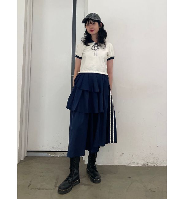 jouetie「レースアップポロトップス」|Tシャツ・カットソー|