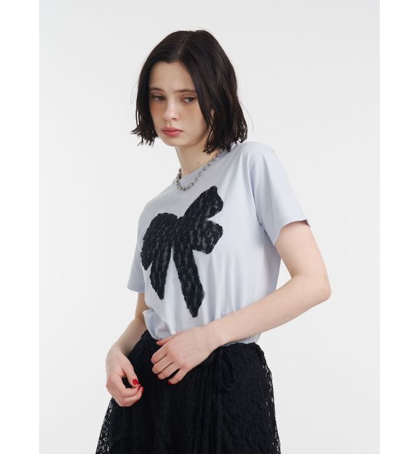 jouetie「リボンドッキングTシャツ」|Tシャツ・カットソー|