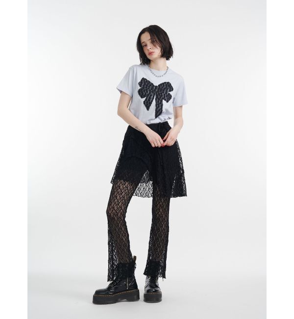 jouetie「リボンドッキングTシャツ」|Tシャツ・カットソー|