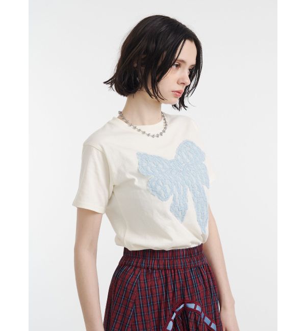 jouetie「リボンドッキングTシャツ」|Tシャツ・カットソー|