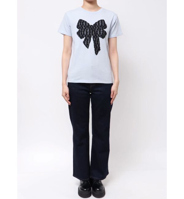 jouetie「リボンドッキングTシャツ」|Tシャツ・カットソー|