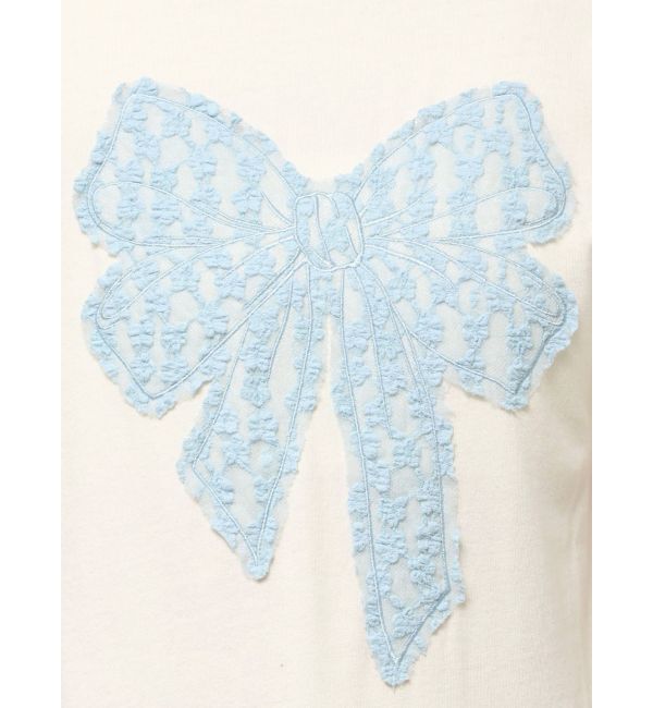 jouetie「リボンドッキングTシャツ」|Tシャツ・カットソー|