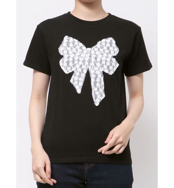 jouetie「リボンドッキングTシャツ」|Tシャツ・カットソー|