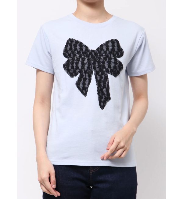 jouetie「リボンドッキングTシャツ」|Tシャツ・カットソー|