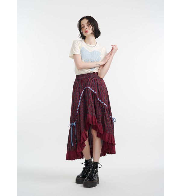 jouetie「リボンドッキングTシャツ」|Tシャツ・カットソー|