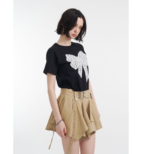 jouetie「リボンドッキングTシャツ」|Tシャツ・カットソー|