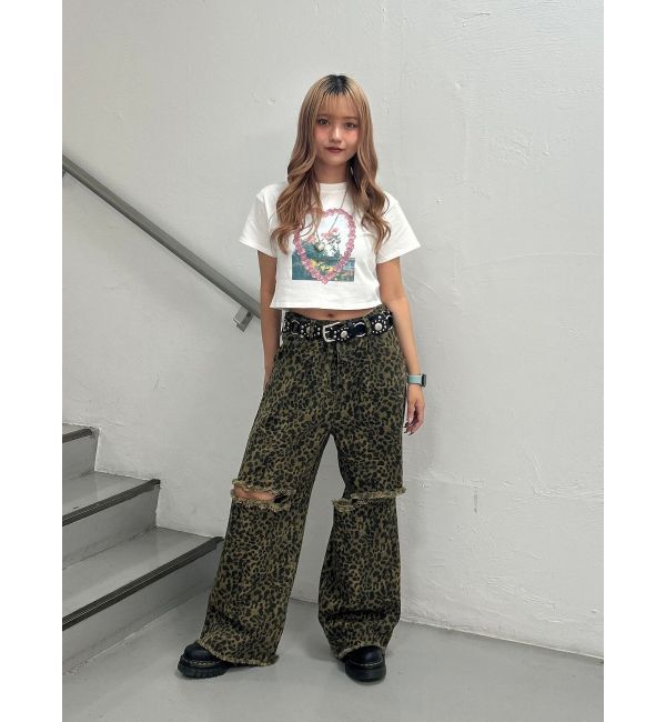 jouetie「フラワーフォトフィットTシャツ」|Tシャツ・カットソー|