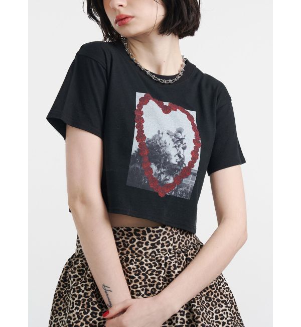 jouetie「フラワーフォトフィットTシャツ」|Tシャツ・カットソー|