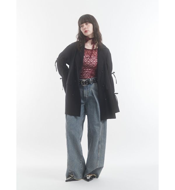 jouetie「レースギャザートップス」|Tシャツ・カットソー|