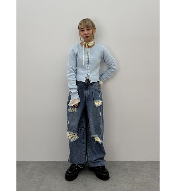 jouetie「レースギャザートップス」|Tシャツ・カットソー|