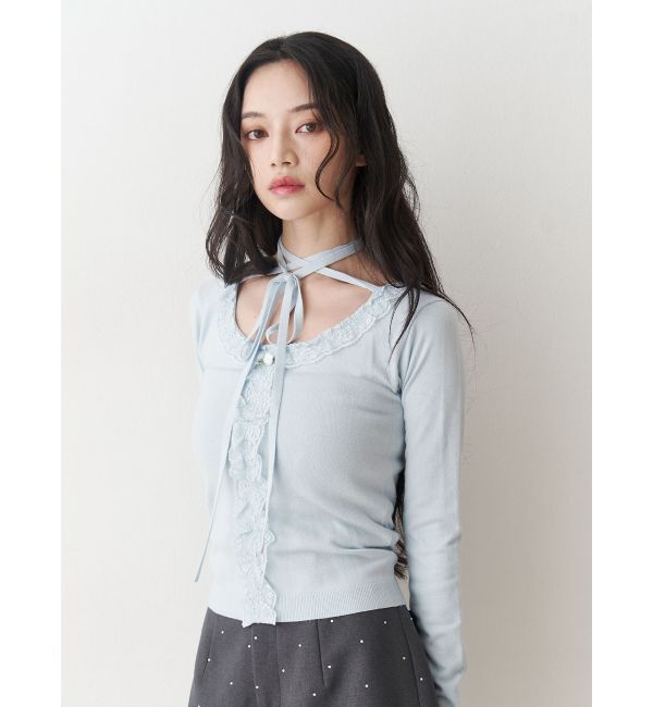 jouetie「レースドッキングニット」|ニット・セーター|