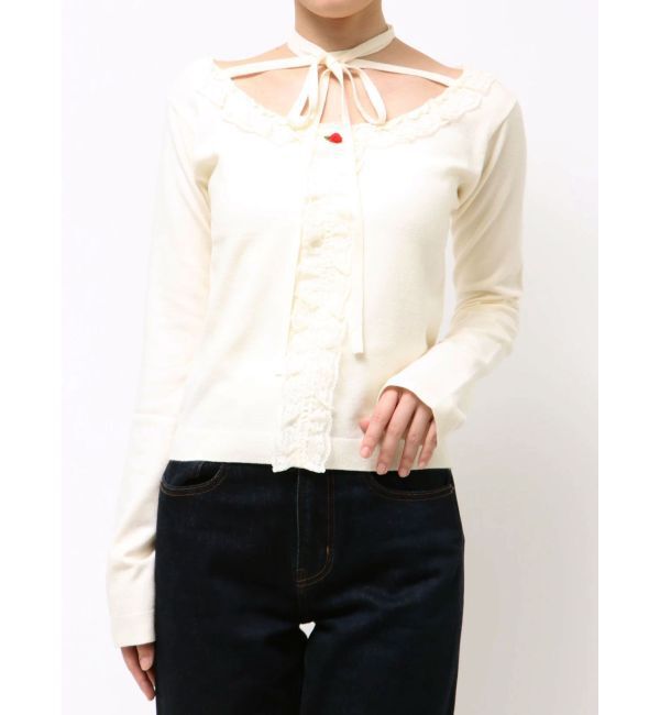 jouetie「レースドッキングニット」|ニット・セーター|