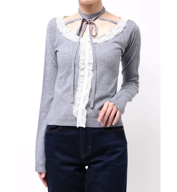 jouetie「レースドッキングニット」|ニット・セーター|