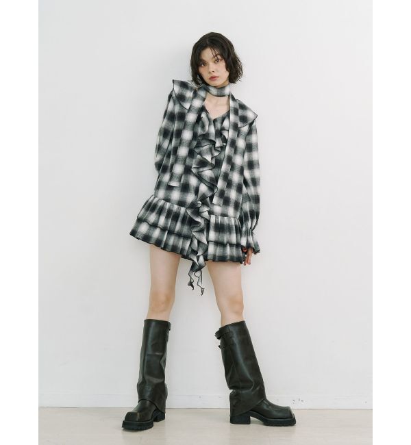 jouetie「ラッフルフリルネルチュニック」|ワンピース|