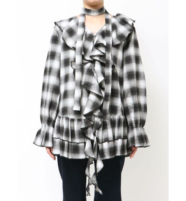 jouetie「ラッフルフリルネルチュニック」|ワンピース|