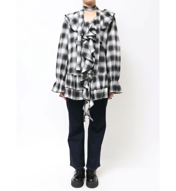 jouetie「ラッフルフリルネルチュニック」|ワンピース|