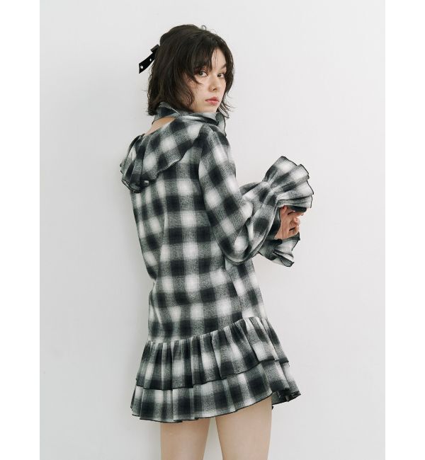 jouetie「ラッフルフリルネルチュニック」|ワンピース|