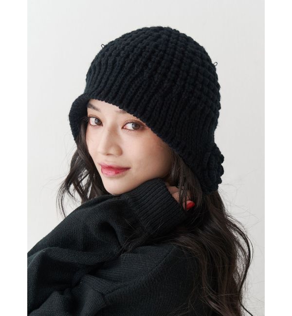 jouetie「クロシェライクフラワーモチーフビーニー」|その他|