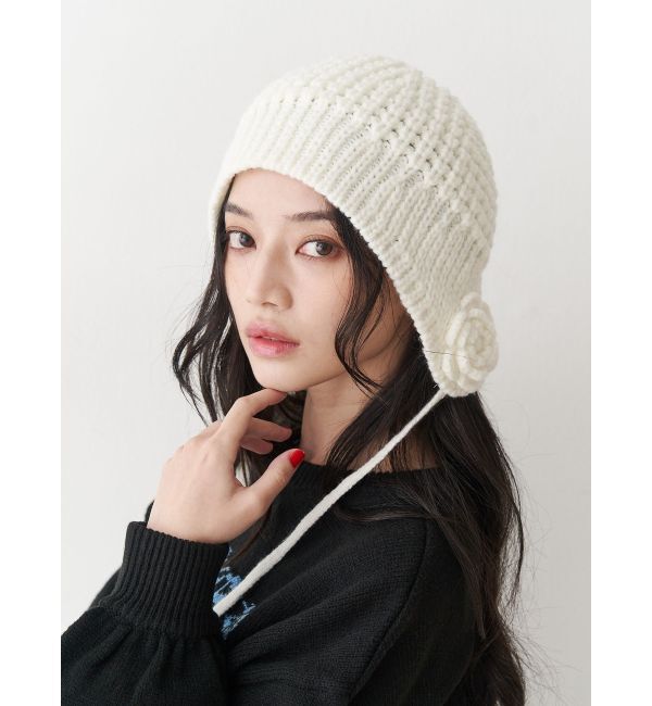 jouetie「クロシェライクフラワーモチーフビーニー」|その他|