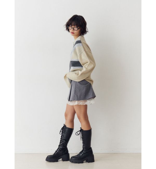 jouetie「UnionJackジャガードルーズニット」|ニット・セーター|