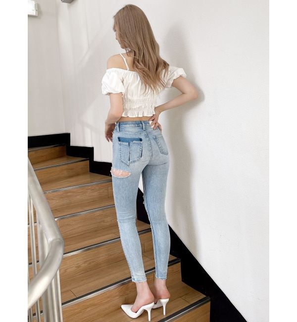 GYDA「Symmetry GYDAチャームオフショルブラウス」|シャツ・ブラウス|