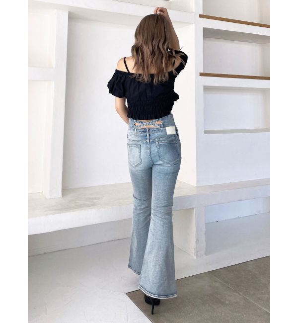 GYDA「Symmetry GYDAチャームオフショルブラウス」|シャツ・ブラウス|