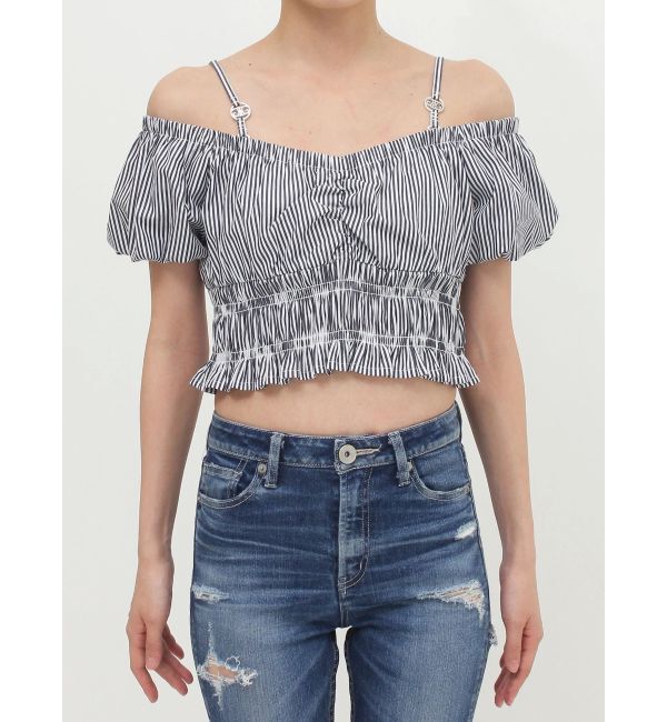 GYDA「Symmetry GYDAチャームオフショルブラウス」|シャツ・ブラウス|